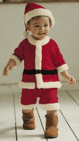 クリスマスパーティーにおすすめの子供用サンタクロースの衣装(仮装)男の子