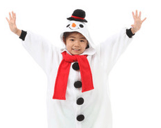 クリスマスパーティーにおすすめの子供用雪だるまの衣装