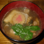 岐阜県の鶏がらスープのお雑煮