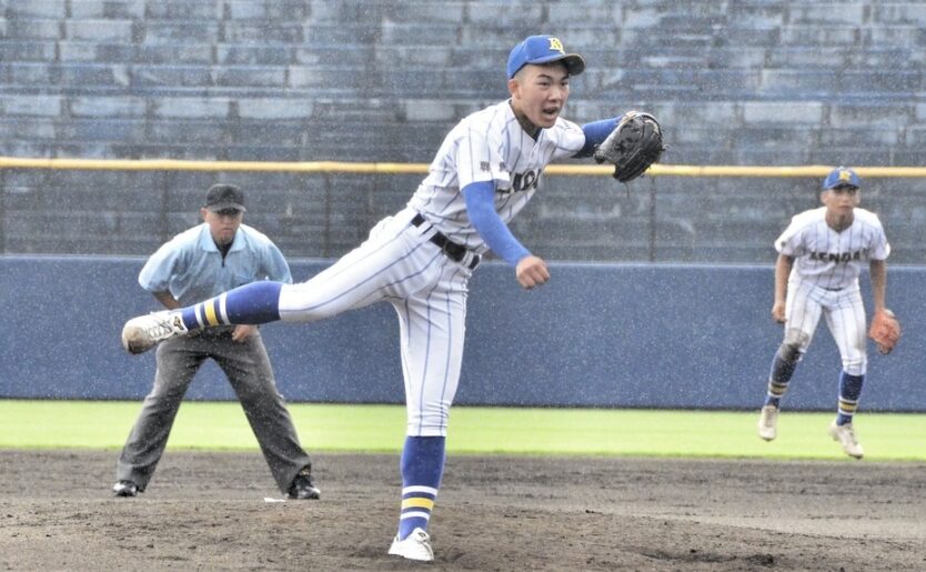 夏の甲子園で155キロ出したいと意気込む石垣元気投手